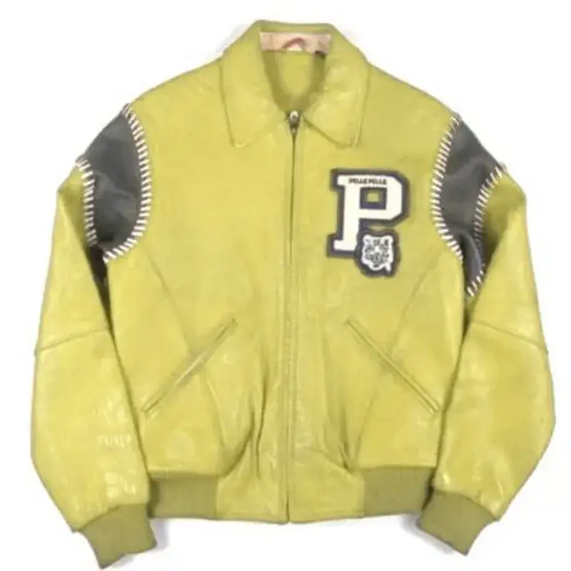 Pelle Pelle Vintage Yellow Leather Jacket, pellepelle.us