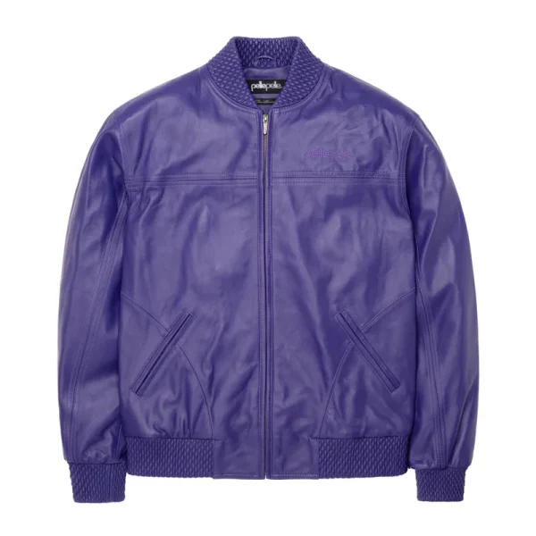 Basic Purple Burnish Jacket, pellepelle.us