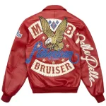 Pelle Pelle American Bruiser Plush Red Jacket, pellepelle.us