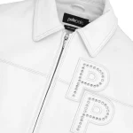 White Pelle Pelle Stones Jacket