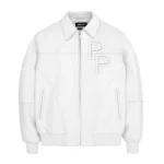 White Pelle Pelle Stones Jacket, pellepelle.us