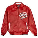 Pelle Pelle Greatest Of All Time Red Leather Jacket