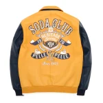 Pelle Pelle Soda Club Heritage Yellow Leather Jacket, pellepelle.us