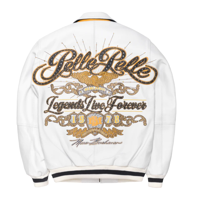 Pelle Pelle White Legends Forever Jacket, pellepelle.us