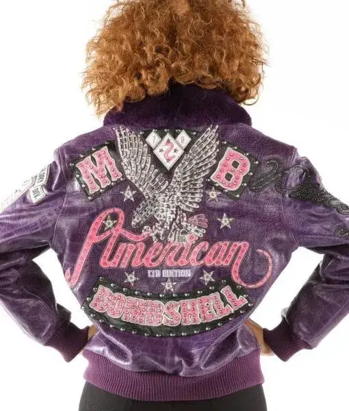 Pelle Pelle Bruiser Purple Bombshell Jacket, pellepelle.us