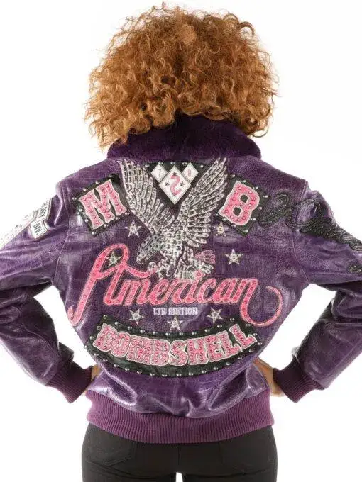 Pelle Pelle Bruiser Purple Bombshell Jacket, pellepelle.us