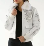 Pelle Pelle Bruiser White Bombshell Jacket