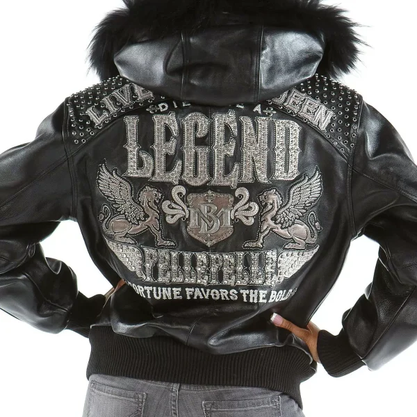 Black Live Like a Queen Die Like a Legend Pelle Pelle Jacket, pellepelle.us