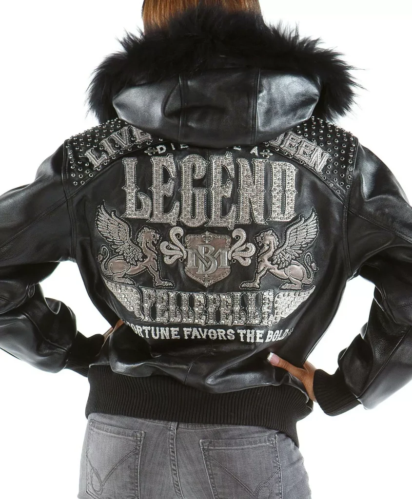 Black Live Like a Queen Die Like a Legend Pelle Pelle Jacket, pellepelle.us