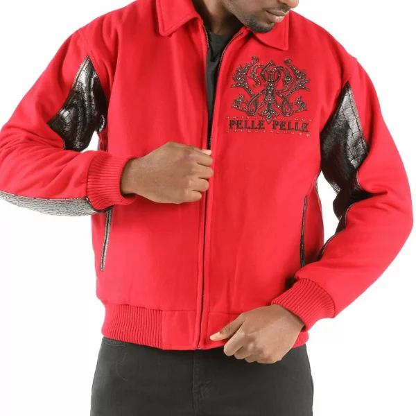 Pelle Pelle Men Forever Flawless Wool Leather Jacket, PELLEPELLE.US