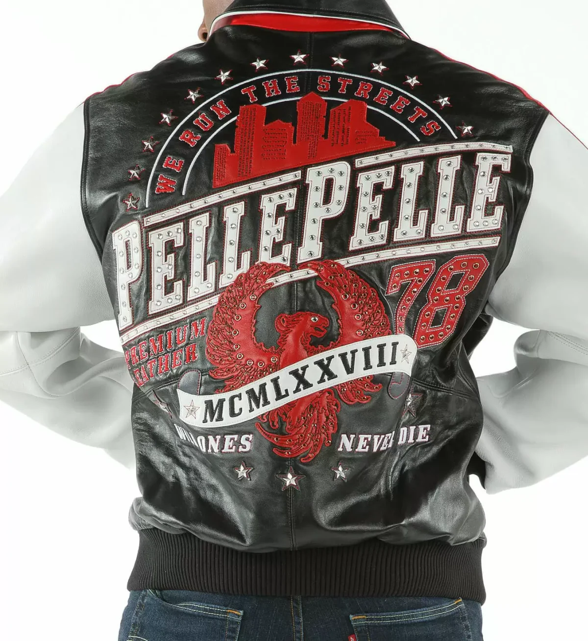 Pelle Pelle Black And White Leather Jacket