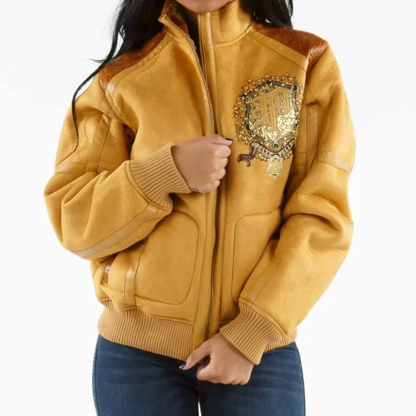 Caramel Pelle Pelle Legendary Elegance Wool Jacket pellepelle.us