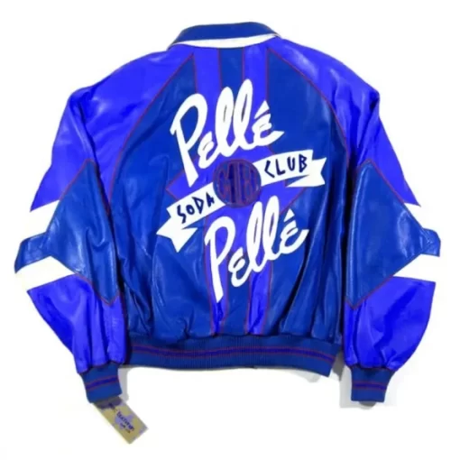 Pelle Pelle Soda Club Blue Leather Jacket, pellepelle.us