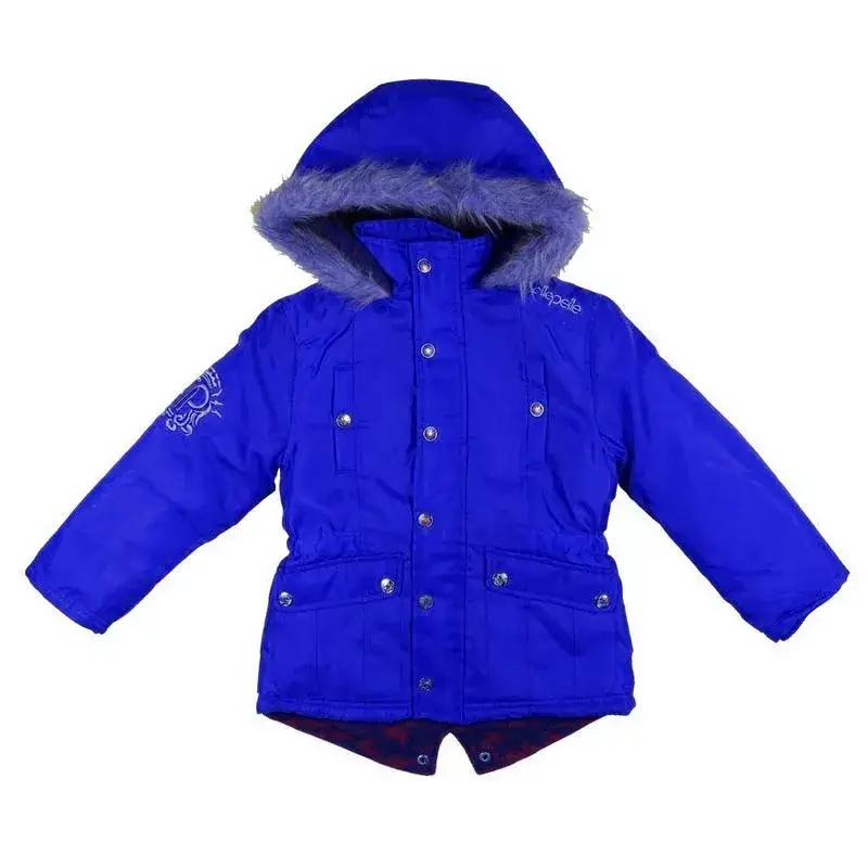 Girls Pelle Pelle Blue Snorkel Jacket, pellepelle.us