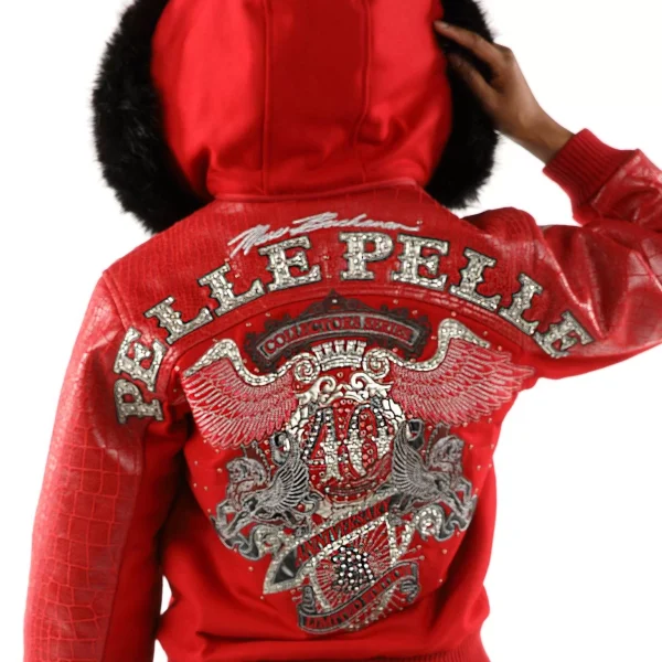 Ladies Pelle Pelle 40th Anniversary Red Jacket, Pelle Pelle, PellePelle.com