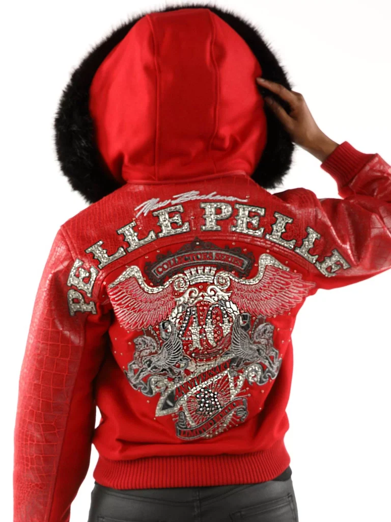 Ladies Pelle Pelle 40th Anniversary Red Jacket, Pelle Pelle, PellePelle.com