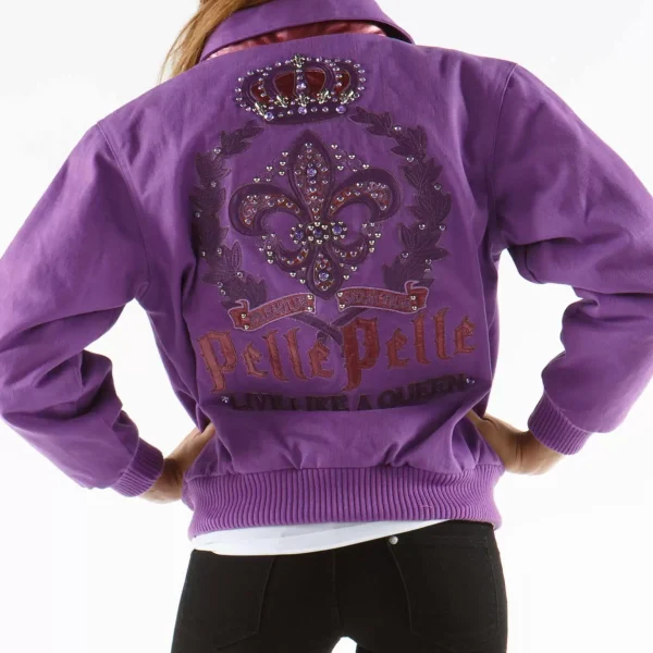 Pelle Pelle Purple Wool Jacket, pellepelle.us