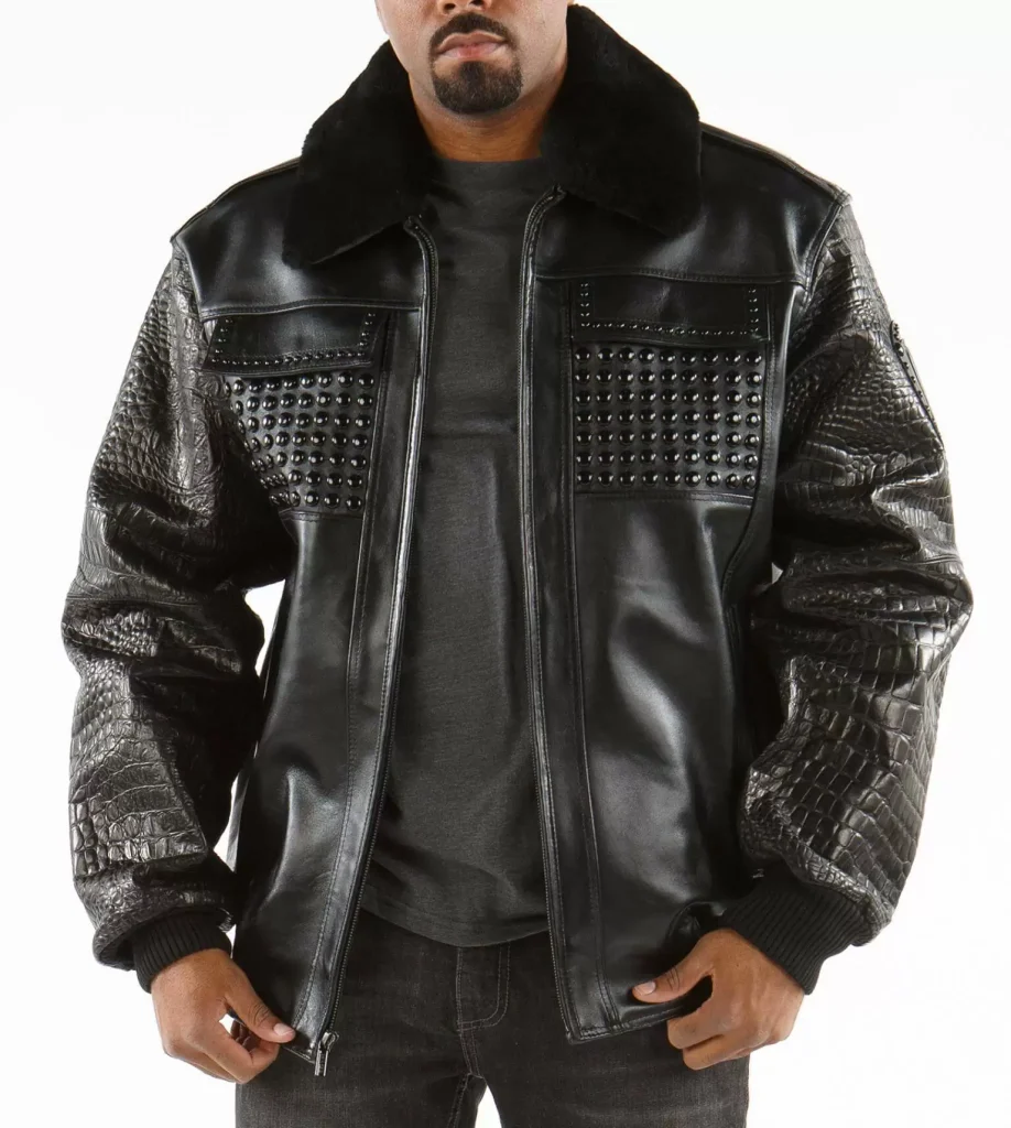 Pelle Pelle Exotic Fur Hood Wool Jacket, pellepelle.us