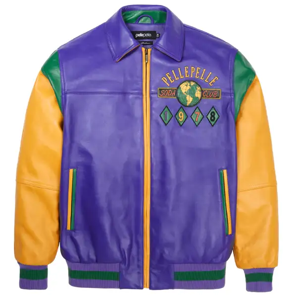 Pelle Pelle Soda Club Multicolor Leather Jacket