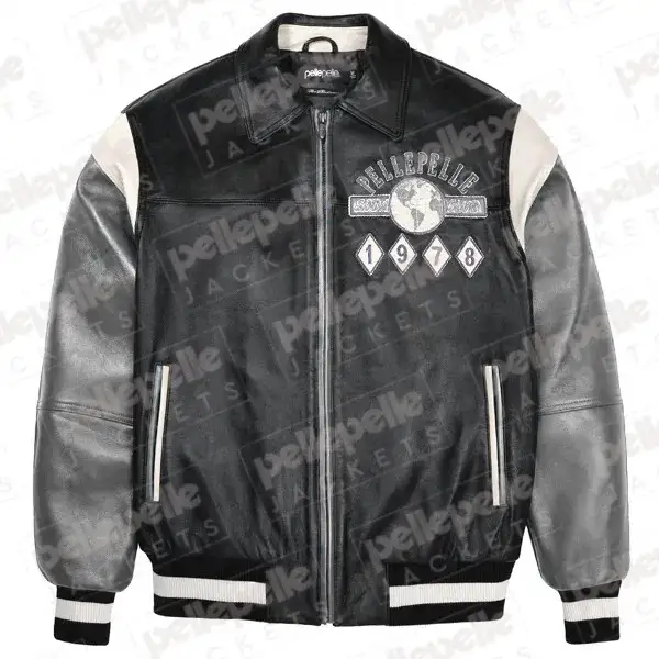 Pelle Pelle Soda Club Grey Leather Jacket, pellepelle.us