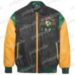 World Famous Yellow & Black Soda Club Plush Jacket, pellepelle.us