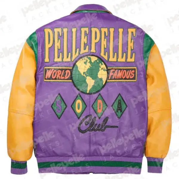 Pelle Pelle Light Purple Soda Club Jacket, pellepelle.us