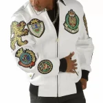 Pelle Pelle 1978 White Leather Jacket, pellepelle.us