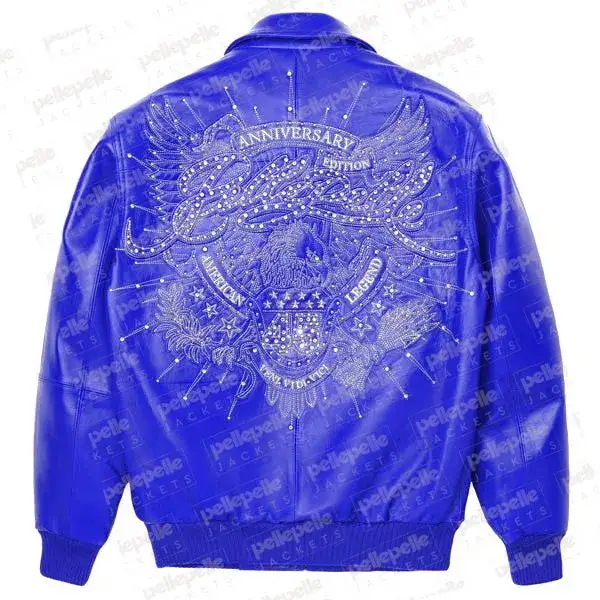 Pelle Pelle 40th Anniversary Blue Jacket pellepelle.us