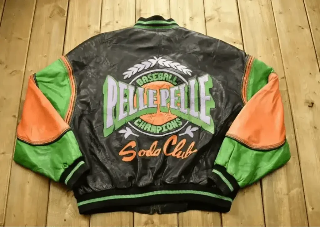 Pelle Pelle Soda Club Baseball Leather Jacket, pellepelle.us