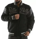 Pelle Pelle Black Vintage International Wool Jacket