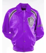 Pelle Pelle Bright Purple Varsity Jacket,pellepelle.us