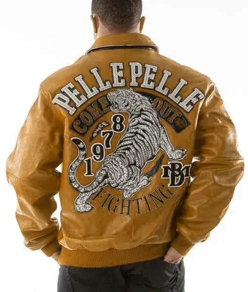 Pelle Pelle Come Out Fighting Mustard Jacket, pellepelle.us