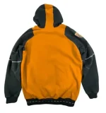 Pelle Pelle Denim Co Mens Orange Black Pullover Hoodie