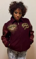 Pelle Pelle Maroon Greatest Of All Time Lady Jacket