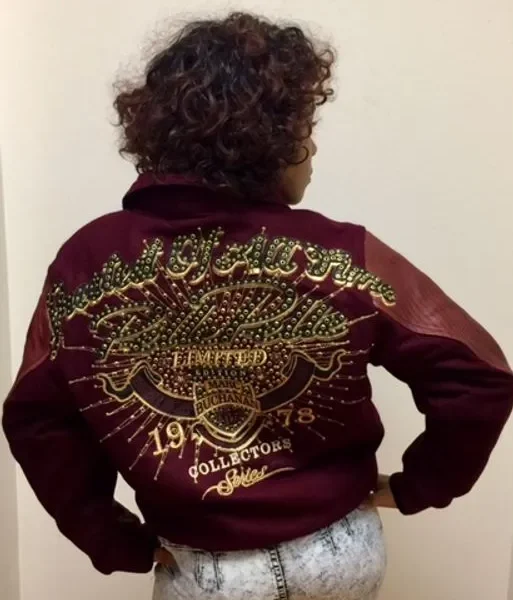 Pelle Pelle Maroon Greatest Of All Time Lady Jacket, pellepelle.us