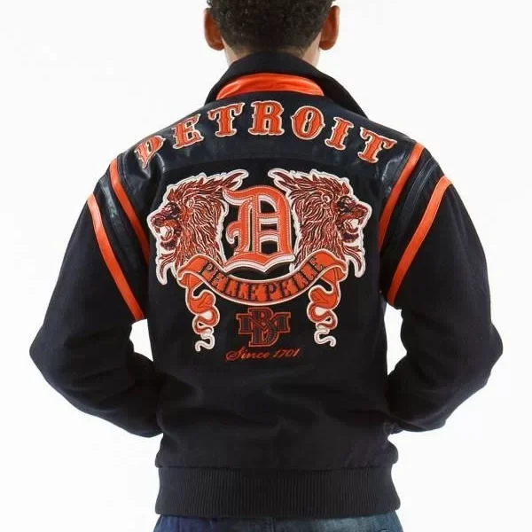 Pelle Pelle Kids Black Detroit 1978 Jacket, pellepelle.us