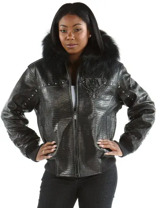 Pelle Pelle Ladies Mb Emblem Leather Jacket pellepelle.us