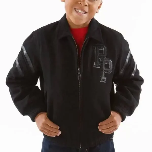 Pelle Pelle Kids Tribute Chicago Black Jacket, PELLEPELLE.US