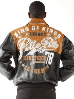 Pelle Pelle Legacy Brown Black Leather Jacket, pellepelle.us