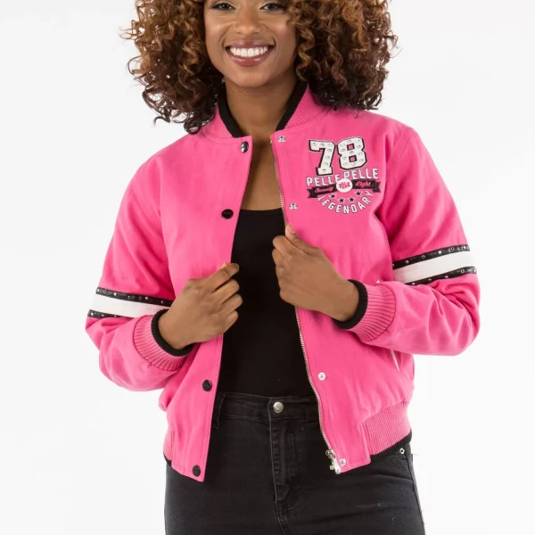 Pelle Pelle Ladies Superior Pink Jacket, pellepelle.us