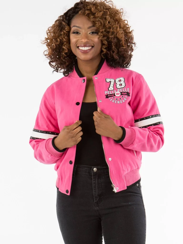 Pelle Pelle Ladies Superior Pink Jacket, pellepelle.us