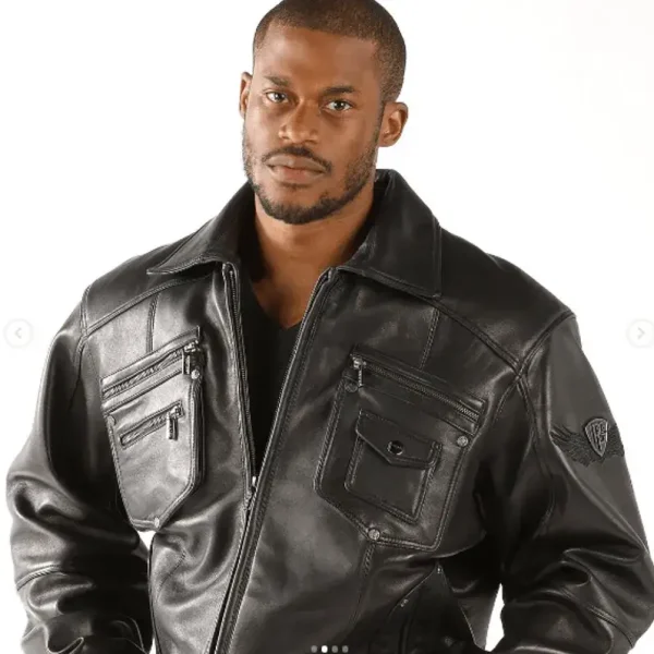 Pelle Pelle Black Zippered Jacket, pellepelle.us