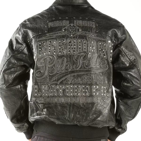 Pelle Pelle Legendary Black Studded Leather Jacket pellepelle.us