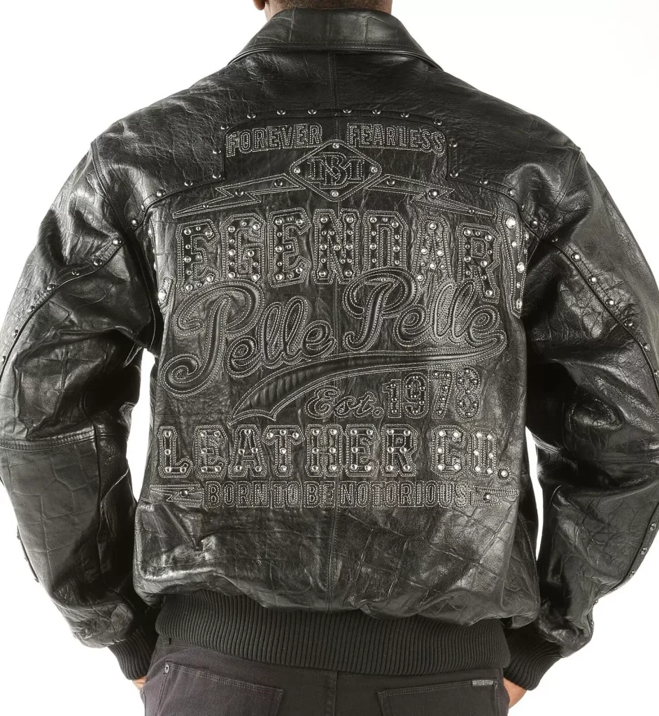 Pelle Pelle Legendary Black Studded Leather Jacket pellepelle.us