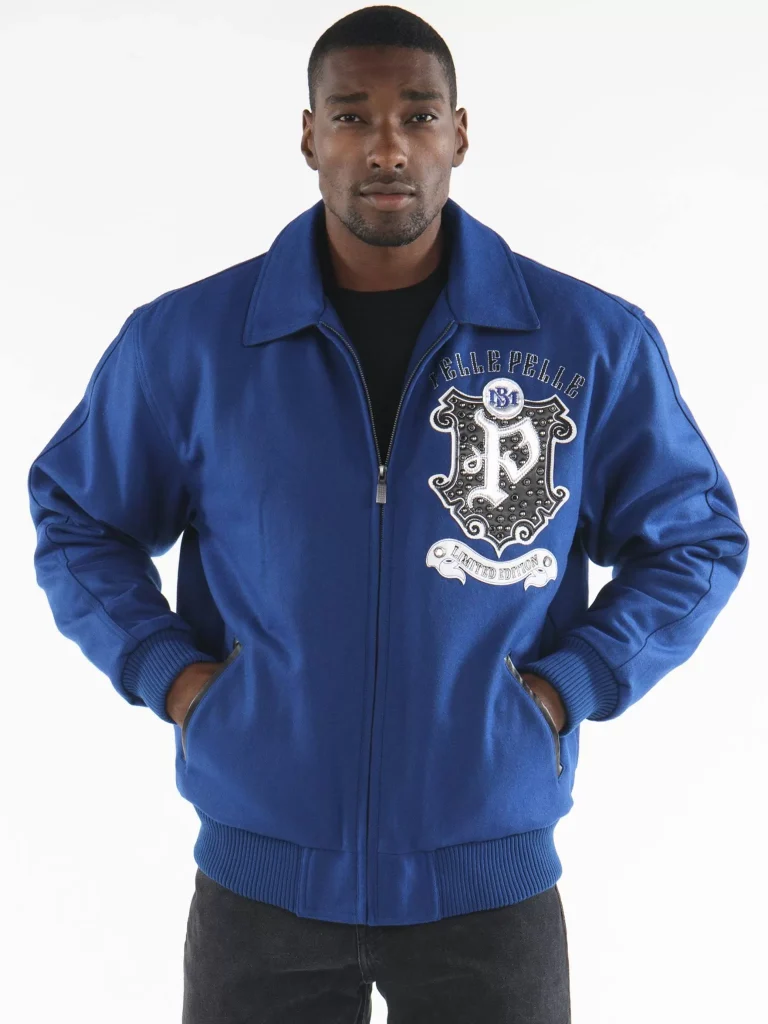 Pelle Pelle Limited Edition Blue Jacket, pellepelle.us