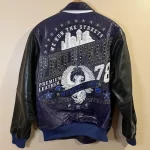 Pelle Pelle Marc Buchanan Blue Rhinestone Studded Jacket