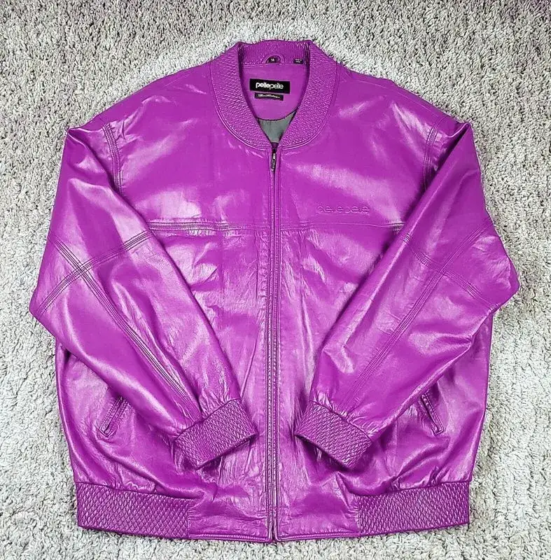 Pelle Pelle Marc Buchanan Custom Light Purple Leather Jacket, pellepelle.us