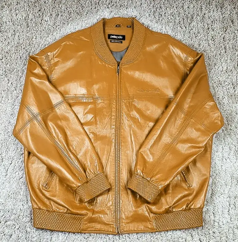 Pelle Pelle Marc Buchanan Custom Mustard Leather Jacket, pellepelle.us