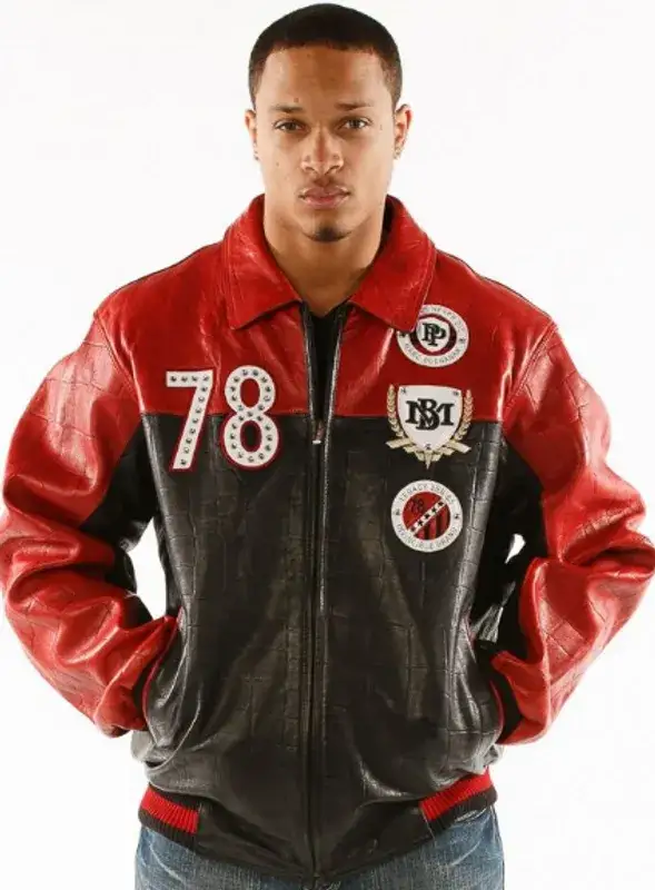 Pelle Pelle Marc Buchanan Legacy Series Black And Red Jacket, pellepelle.us