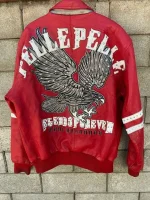 Pelle Pelle Soda Club MB Red Leather Jacket, pellepelle.us